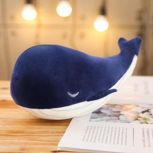 25CM Cartoon Super Soft Plush Toy Sea Animal Big Blue Whale